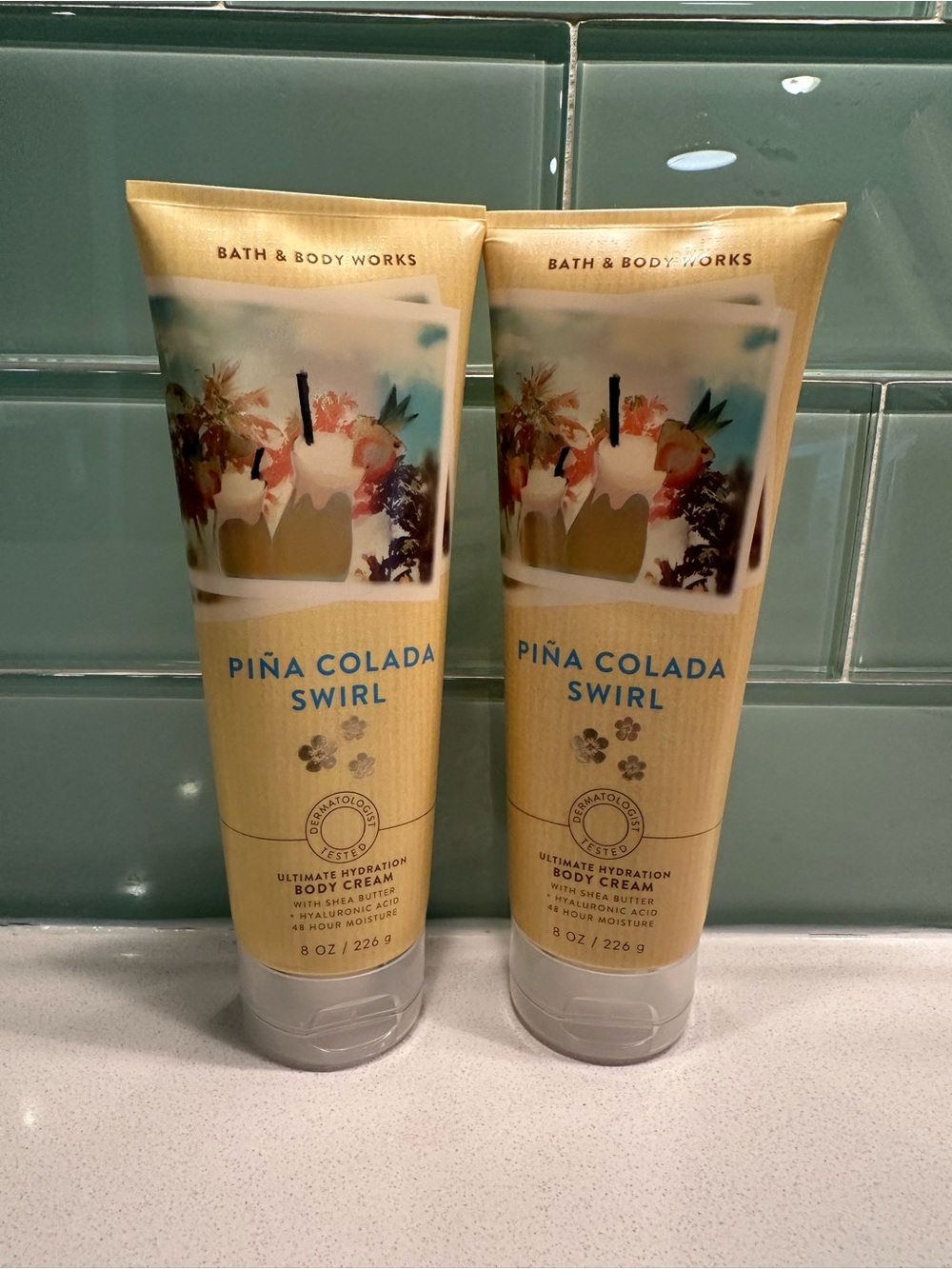 Bath & Body Works Pina Colada Swirl Body Cream Duo